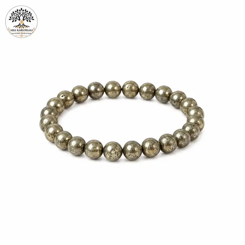 Natural Pyrite Bracelet – Classic Crystal Bead Bracelet