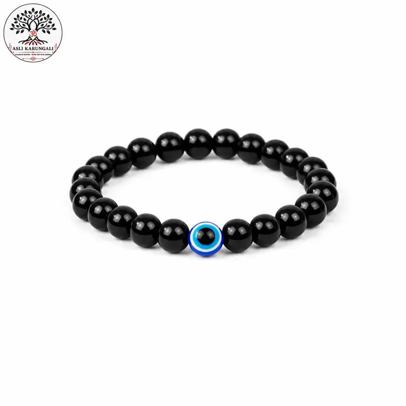 Black Onyx Evil Eye Bracelet – Classic Beaded Bracelet