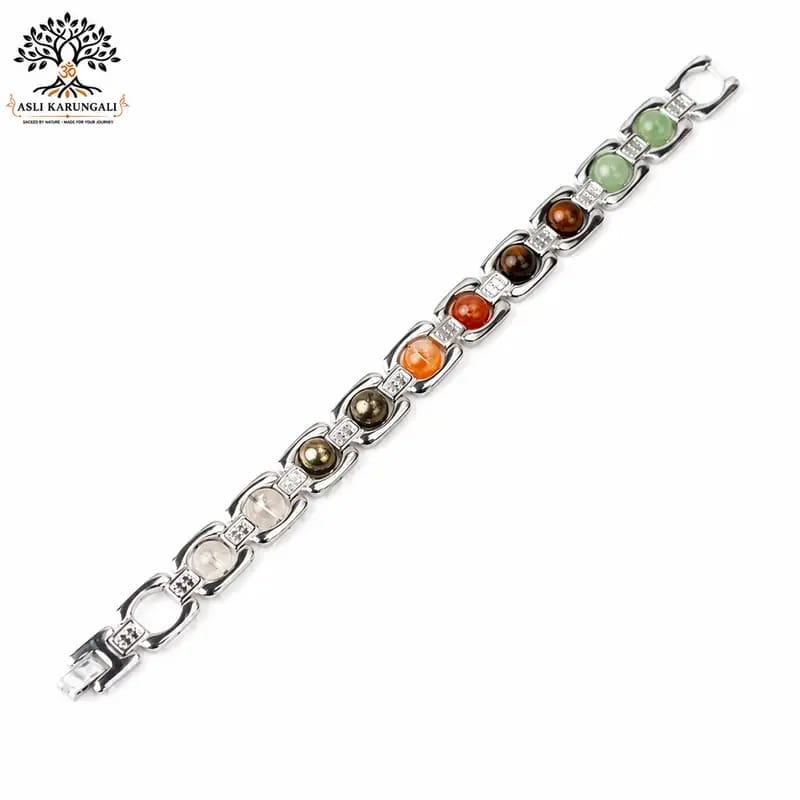7 Chakra Natural Stone Bracelet – Multicolor Healing-Inspired Bead Bracelet